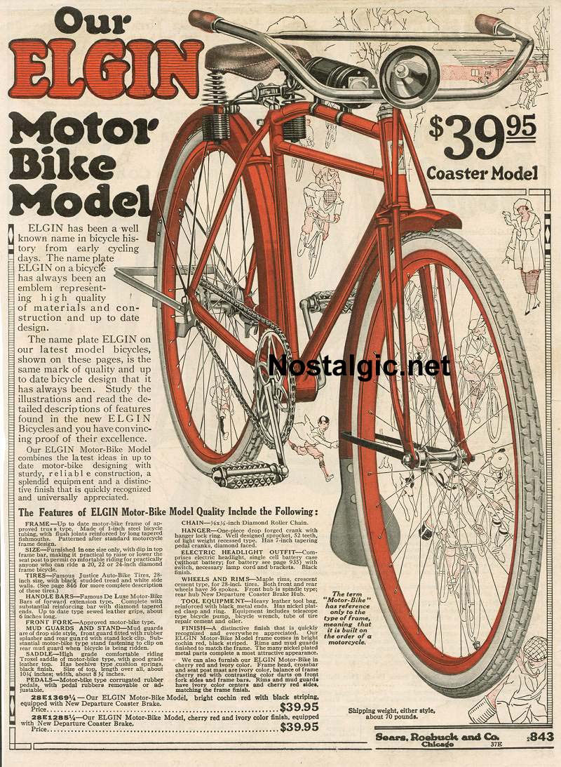 1910’s Elgin Catalog Pages Picture 1 Dave's Vintage Bicycles